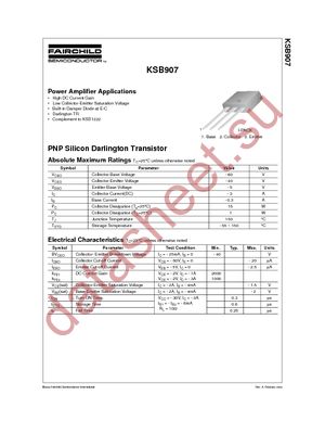 KSB907TU datasheet  